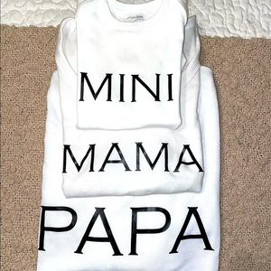 Personalized Family matching T-shirts.